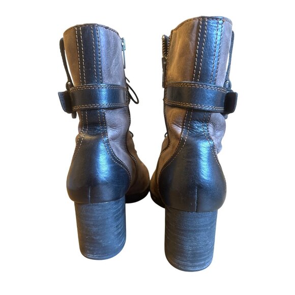 Born Size 9.5 Boot Shoe Cass‎ Victorian Lace Up Ankle Distressed Boho Mountain - Picture 3 of 10